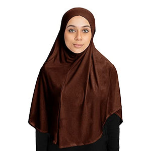 TheHijabStore.com Women's 1 Piece Amira Instant Hijab Ready to Wear Soft Head Wrap - Muslim Head Scarf Pull on Headwear