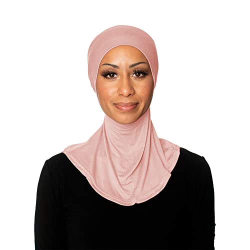 Lace Elastic Shirred With Snap Button Ninja Instant Hijab Practical  Scarf-Black