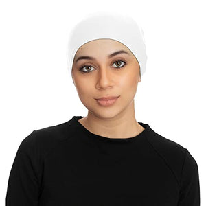 TheHijabStore.com Jersey Bonnet Caps Under Scarf Head Wraps for Women Turban Hat with Tie-Back Closure